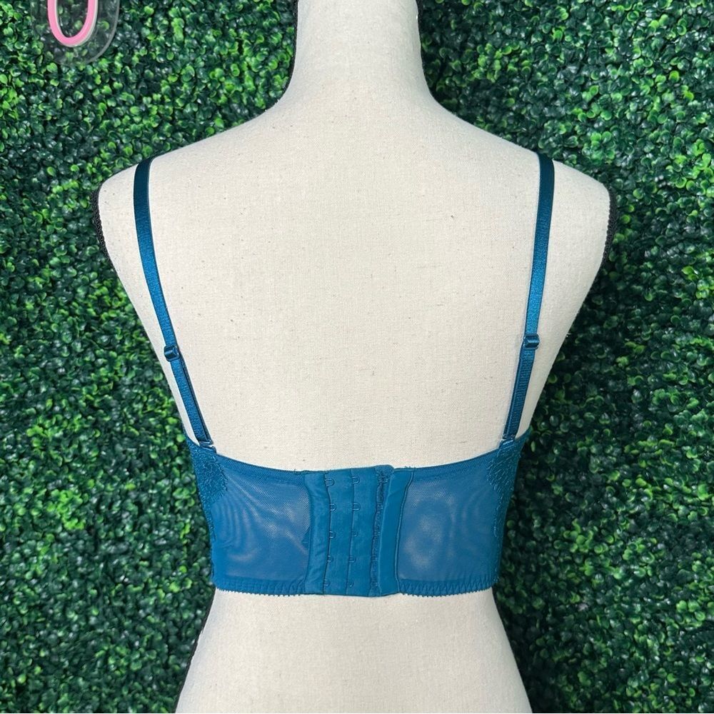 Victoria's Secret Very Sexy Demi Bustier 32DD Emerald Green - Picture 3 of 6